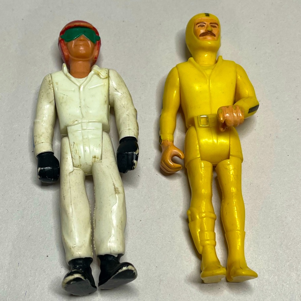 VTG 70s Fisher Price Adventure People Action Figures - Evel Knievel & Sea Diver
